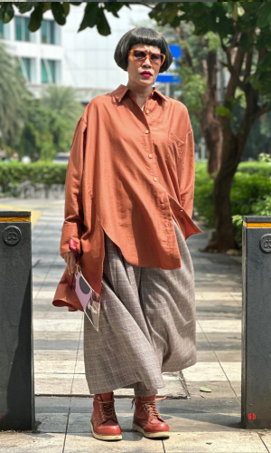MARTHA OVERSIZED SHIRT | TERAKOTA